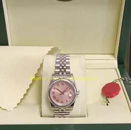 20 Style prawdziwe zdjęcie z pudełkiem Panie Watches Women Women 31 mm różowy wybór żółtej złotej stali nierdzewnej Bransoletka składana zapięcie automatyczne zegarek na rękę