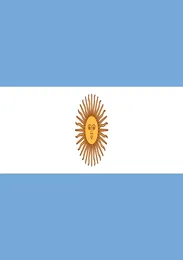 3x5fts 90x150cm Argentina Flag Polyester Banner för inomhusut utomhusdekoration direkt fabrik hela4766476