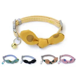 Hundehalsbänder, Leinen, Punktmuster, Schleife, Katze, verstellbar, kleine Hunde, Halskette, Fliege mit Glocke, Haustiere, Welpen, Chihuahua-Halsband