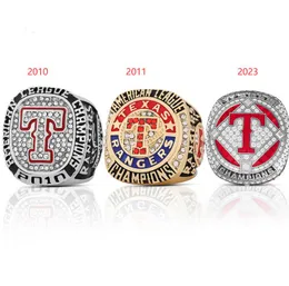 2010 2011 2023 Baseball Rangers Seager Team Champions Championship Ring With Wooden Display box Souvenir Men Fan Gift