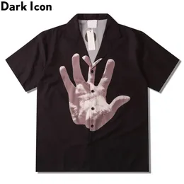 Camicie casual da uomo Dark Icon Street Fashion Camicie da uomo Manica corta Vacanza estiva Camicia hawaiana Polo 230411