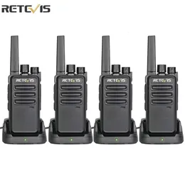 Outros artigos esportivos Retevis RT668 Walkie Talkies 4PCS PMR Rádio 2 vias WalkieTalkies el Restaurante Walk Talk Equipamento de comunicação 231110