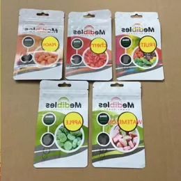 サワーグミキャンディーメディブルパッキングバッグ300mgガミMylar Edibles Watermelon Apple Fruits Cherry Peach Packaging Bag Wholesale nvtk