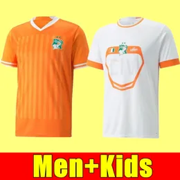 Elfenben Soccer Coast Jerseys Adult Kids National Football Team Kessie Zaha 23 24 Cote D Ivoire Football Shirts Cornet Drogba Men Uniforms Kids Kit Socks Full Sets