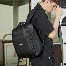Backpack Casual Street Style Male Teenager Boys Travel Tiding University College Schoolbag Lightweight Tote Handbag