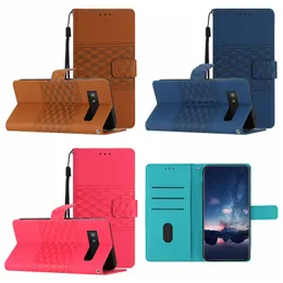 Business plånbokfodral för Google Pixel 8 7 7A 6 6A Moto E13 G13 G73 Xiaomi 13 Pro Redmi Note 12 Magnetic Cube Square Läder PU ID Korthållare Telefon Flip Cover Purse Rem rem