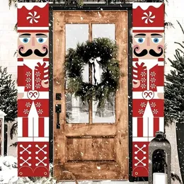 Christmas Decorations Christmas Nutcracker Banner Porch Christmas Decorations Nutcracker Soldier Vertical Christmas Outdoor Indoor Decor 1 PairL231111