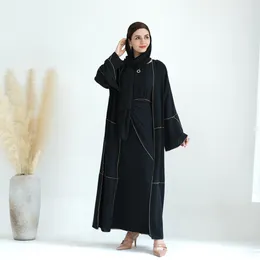 Ethnische Kleidung 2023 Herbst Muslimischen Sets Für Frauen Dubai Abaya Modest Kleid Mit Hijab Eid Ramadan Islam Elegante Weibliche Lange robe