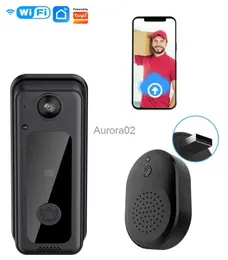 Türklingeln Drahtlose Türklingelkamera mit HD-Video-Nachtsicht-Sprachänderung – Smart Home-Sicherheitssystem-Monitor YQ231111