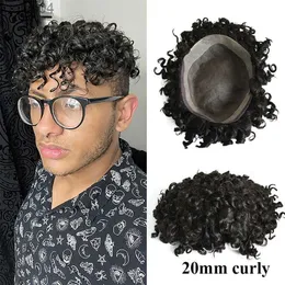 Men's Children's Wigs QHP Men Capillary Prosthesis Fine Mono Npu Toupee Straight Curly Human Hair Wig Man Durable Natural Hair Replacement Systems YQ231111