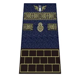 カーペットイスラム教徒の祈りのカーペット長方形イスラムのインタラクティブな祈りの祈りの儀式マット装飾ラマダンパーティーの装飾宗教ギフトZ0411