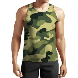 Yeni 3D Baskı Kamuflaj Tank Top Moda Erkekler Kadın Takipleri Crewneck Yelek Plus Boyut S-6XL Harajuku 010