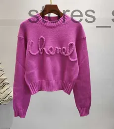 Kvinnors tröjor Designer Luxury Knitting Sticked Cotton Sweater Designer Pullover Jumpers berömda kläder för kvinnor G1008 B62V