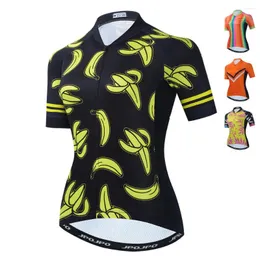 Vestes de course UFOBIKE maillot de cyclisme pour femmes vtt manches courtes fermeture éclair complète été chemises de vélo de route Pro Team vêtements de vélo