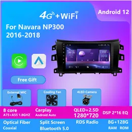 Android 10.1カービデオラジオステレオ9インチHDタッチスクリーンGPSナビゲーション128Gの日産ナバラNP300 2016-2018