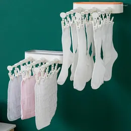 Akcesoria do kąpieli Ubrania Suszanie Rałk Elastyczny wieszak na ścianę ręczniki pralniowe Bras bielizny