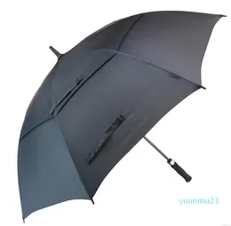 남자를위한 골프 우산 자동 오픈 윈드 방송 우산 추가 대형 오버 사이즈 11 캐노피 환기 방수 스틱 62 인치
