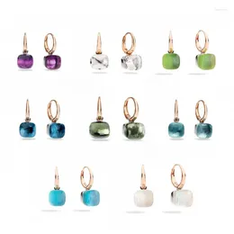 Dangle Earrings Nudo Petit Classic Drop Candy Style 22 Colors Crystal Women Fashion Jewelry