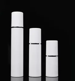 White Airless Pump Bottle Travel Refillable Cosmetic Skin Care Cream Dispenser Lotion Packing Container 15ml 30ml 50ml