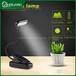 Lampy biurkowe Regulowana książka lekka bateria zasilana bateria mini nocna lampa stołowa Lampa stołowa Dormitor Clip-on Desk Elastyczna z gęsteczkami klips P230412