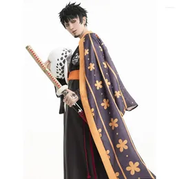 Trajes de anime Trafalgar D. Água Lei One Piece Cosplay Luffy Kimono Outfit Mulheres Homens Personalizado