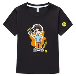 Tシャツa4マーチTシャツキッズ服子供ボーイサマーボーイグラフィックティー4 Tシャツガールズカジュアル100コットンティーン服230412