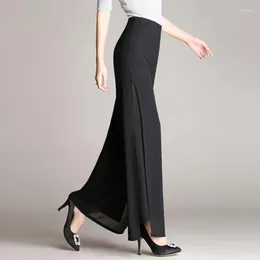 Stage Wear Modern Dance Wide-legged Trousers Lady Ballroom Girls Latin Pant Square High-waisted B-6885