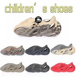 buty dla dzieci slajd biegacz tainers pianka pantofla dziecięce chłopcy designerskie kapcie czarne buty młodzieżowe trampki maluch dzieci dzieci niemowlęta moda szary 74se#