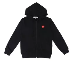 스웨트 셔츠 디자이너 남성용 후드 com des garcons 재생 스웨트 셔츠 cdgs multiheart zip up hoodie xl brand black new 924