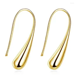 Dingle örhängen huitan trendig krok för kvinnor teardrop/vattendropp/regndropp minimalistisk metall enkel mångsidig kvinnlig smycken