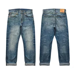 Jeans da uomo Salsa Zhang 308XX-SX01 Jeans da uomo Jeans con cimosa Denim effetto consumato Jeans da uomo Straight Fit Slim 14,8 once 230412