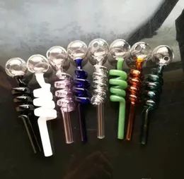 2023 rura palenia mini hakah szklana bongs kolorowy metalowy spiralny frytkownica