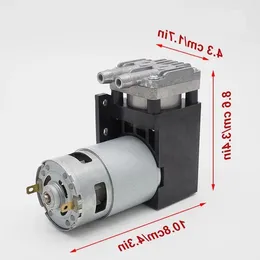 DC12V/24V mini Oilless Air Pump 6 bar 38 L/min aluminiumhuvudborste Motor Small Pistion Gas Pump grossist WOHHF