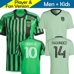 2023 Mls Austin Fc Maglie da calcio Kids Kit 2024 Versione giocatore uomo Tuta da allenamento 23/24 Maglia da calcio Home Away Portiere Terzo