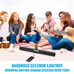 Freeshipping Bluetooth -högtalare Wired Stereo -högtalare HIFI hemmabio -TV -ljudbar subwoofer -kolumn för dator /TV /smarttelefon UXVCX