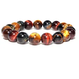 chakras bracelet Vente En Gros De Cristaux En Vrac Bracelets En Gros Bracelet Tricolore En Oeil De Tigre Bracelet Perl