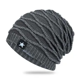 HBP 남성용 겨울 모직 봉제 니트 따뜻한 커버, 야외 헤드 캡, 쌓인 모자, 국경