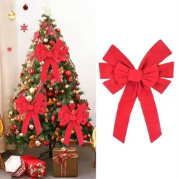 Decorações de Natal Grandes Enfeites de Árvore de Arco Vermelho para o Ano Home Decoracion Navidad255r