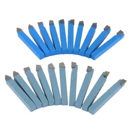 Freeshipping 20pcs Mayitr Carbide Tip Terced Tool Tool Set 1/4 بوصة شانك القاطع المعدني أدوات تحول sthpe