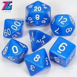 7 DD DI -Accryl Polyedral Dice Set 15 Colors RPG DND Board Game 991