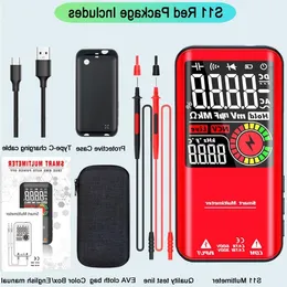 디지털 클램프 미터 600A 현재 True RMS Smart Plier Ammeter Auto Rang 6000 다중 DC AC 전압 HZ OHM NCV Tester KRIPX