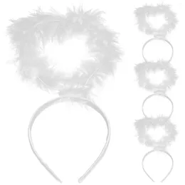 Bandane 4 pezzi Fascia per capelli di Natale Bambino Abiti di Halloween Costume bianco Plastica per bambini Performance Prop