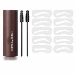 Party Favor Stamp Brow Charm Stencil Kit Lasting Natural Contouring Makeup Perfect Shaping Eyebrow Stencils245M