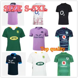 Irland-Rugby-Trikot 2023 Sportswear Top-Qualität 22/23 Schottland Englisch Südengland UK Afrikanisches Heim-Auswärts ALTERNATIVES Afrika-Rugby-Trikot Größe S-5XL