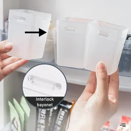 3er-Pack – Kühlschrank-Organizer, Aufbewahrungsbehälter für kleine Gegenstände an der Kühlschrank-Seitentür, Aufbewahrungsbox für Kleinteile in der Küche