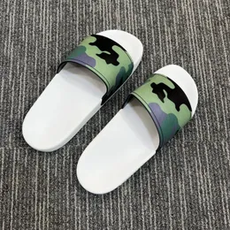 Chinelos verão mulheres macio confortável fora plano com impressão verde neutra sapatos rasos para amantes de praia flip flops