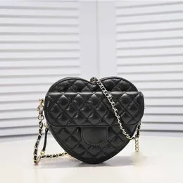 10A cross body bag Woman love purse Chain Crossbody Bag Designer Handbag Leather Shoulder Brands Mini Heart Love With Gold Sling 17CM Cheap Luxury