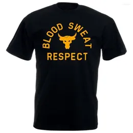 Men's T-Shirts Mens T Shirts Men Project Rock Blood Sweat Graphic TShirt Male Fashion Casual Tops Hombre Summer XS-4XL Tees Roupas Masculinas