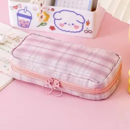 Student Duża pojemność Pencil Case Girl Heart Cute Stationery wielofunkcyjne