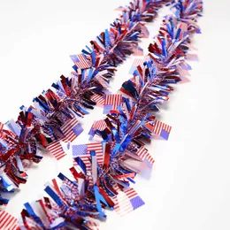 Articoli di novità Festa dell'indipendenza americana Decorativo 4 luglio USA Stelle filanti di carta a tema Ghirlanda Stringa Catena Decorazioni appese Banner Z0411